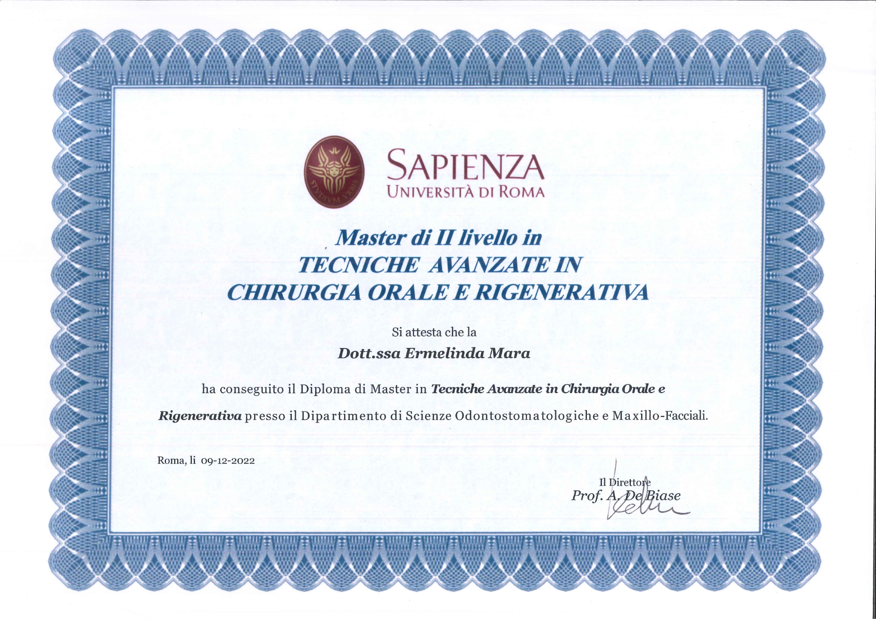 Second Master's Degree